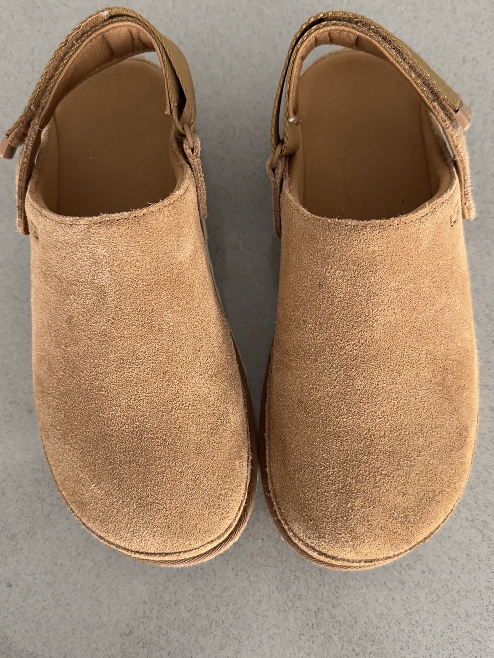 UGG Women's Tan Suede Slingback Clogs 8